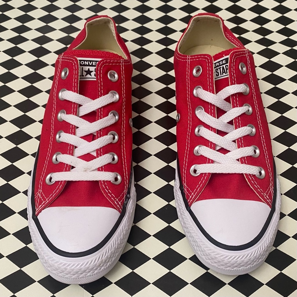 NWOT Red Low Top Converse